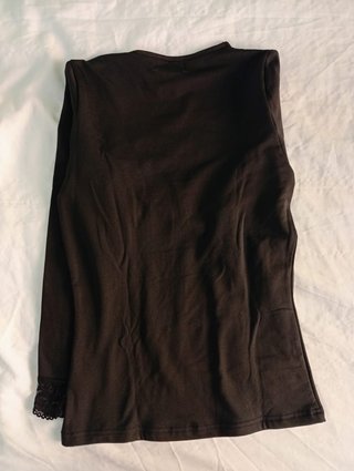 Camiseta térmica negra Ysabel Mora encaje S