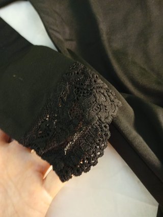 Camiseta térmica negra Ysabel Mora encaje S