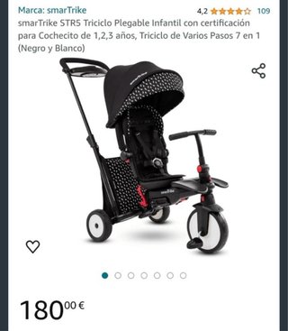 Triciclo Plegable Smartrike STR5 7 en 1
