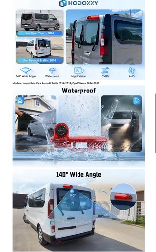 NUEVO! (50€) Cámara Trasera Renault Trafic 2014