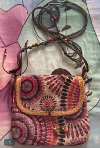 Bolso bandolera étnico multicolor