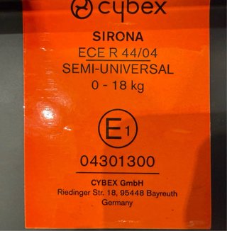 Silla de coche CYBEX con ISOFIX