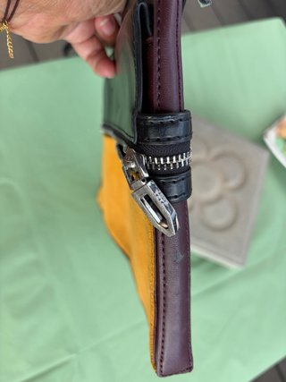 Bolso Cartera Zara Negro y Amarillo