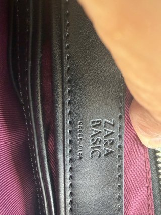 Bolso Cartera Zara Negro y Amarillo