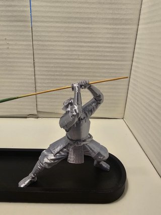 Porta incenso Samurai stampato in 3D