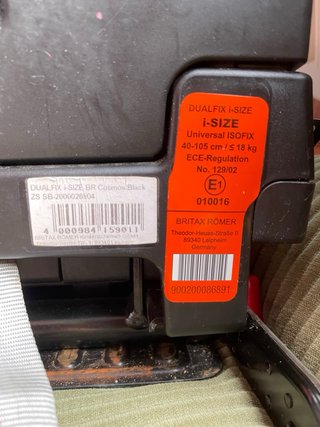 Silla coche Britax Römer DUALFIX i-SIZE