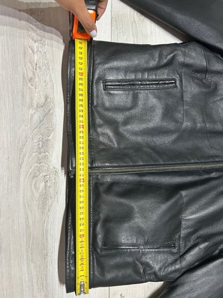 Giacca vera pelle nera