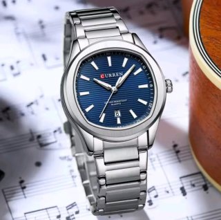 Reloj Curren de Acero Plateado