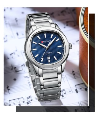 Reloj Curren de Acero Plateado