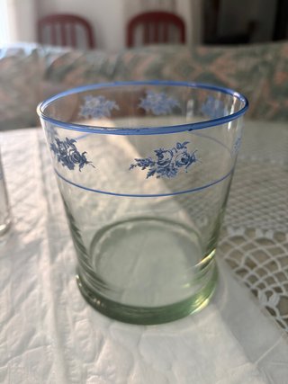 Juego de 6 vasos con cubitera