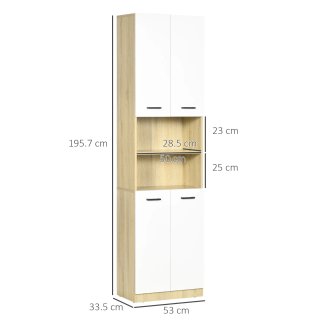 Mueble de baño de aglomerado blanco con 2 armarios
