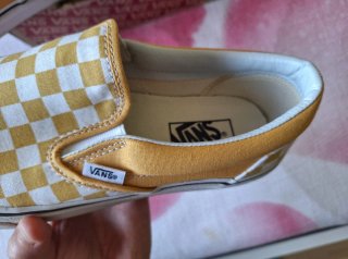 Vans Classic Slip-On Checkerboard Gialle (42)
