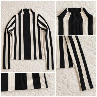 Jersey de Cuello Alto a Rayas