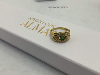 anillo oro 18k con piedra