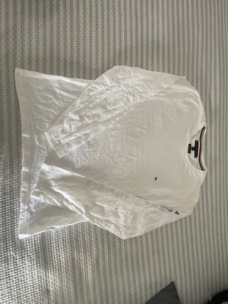 Camiseta Tommy Hilfiger manga larga blanca