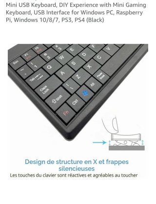 Teclado Mini USB CUQI Compacto Negro