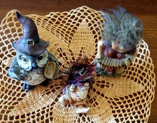 Mini Troll Resina Set 3 Pezzi
