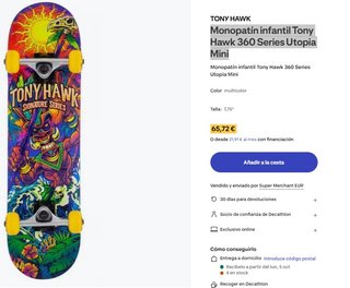 Monopatin Skate Tony Hawk 360 Series Utopia Mini