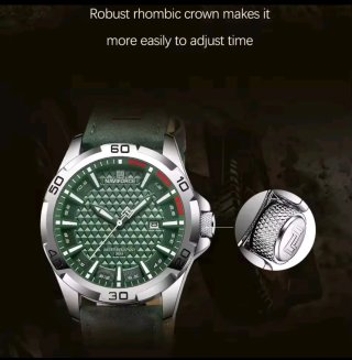 Reloj NAVIFORCE Verde y Plateado