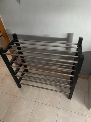 Zapatero 4 Niveles Metálico y Madera