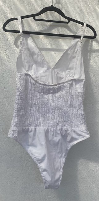 Body Blanco Fruncido de Tirantes Talla M