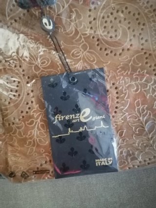 Bolso Firenze Art Marrón Cuero Nuevo