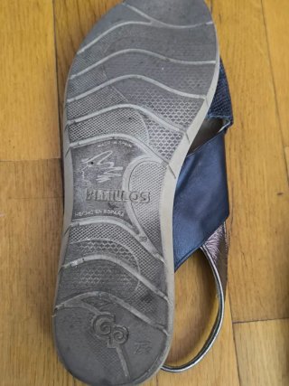 Sandalias Pitillos Mujer Talla 39 Negro/Plata