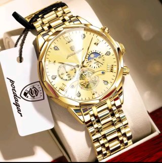 Reloj Poedagar Dorado para Hombre