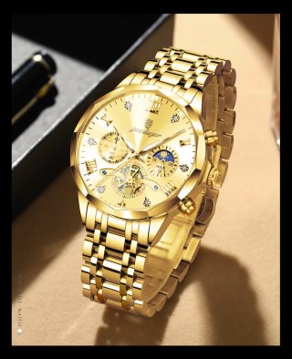 Reloj Poedagar Dorado para Hombre
