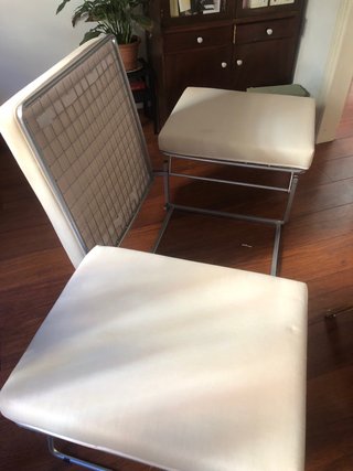 Cama plegable naranja
