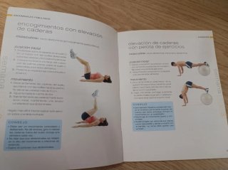 Lote 2 libros sobre Pilates y ejer de abdominales
