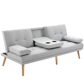 Sofá cama reclinable de 3 plazas estilo escandinav