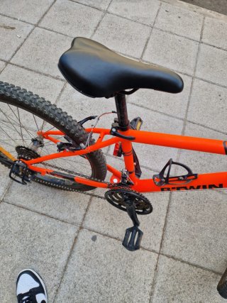 Bicicleta Rockrider ST 500 Naranja ruedas 24