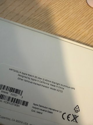 Apple Watch SE 2ª generación 40 mm GPS, oro rosa