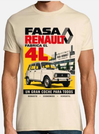 Camiseta FASA Renault 4L Beige
