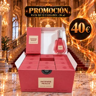 Pack de 12 Perfumes Intense Peach 50ml