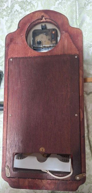 Radio Reloj Antiguo Madera