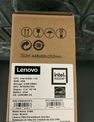 Lenovo Chromebook 100e Gen 2 11.6 4GB RAM 32GB