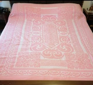 Coperta Piquet Matrimoniale Rosa