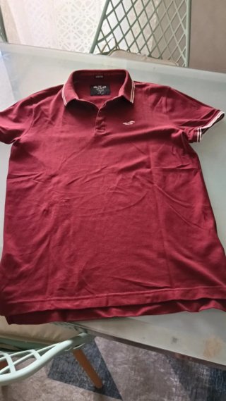 Polo Hollister Epic Flex Rojo Talla S