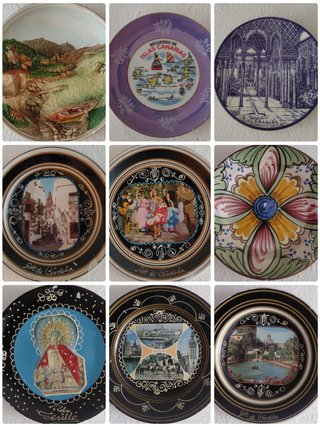 Collezione di 20 piatti decorativi da appendere