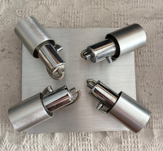 Lámpara de techo moderna metal plateado
