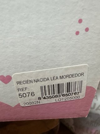 Muñeca Recién Nacida Lea de Antonio Juan