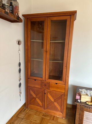 Mueble Estantería Acristalado de Madera