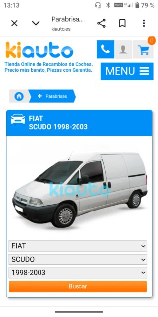 Turbo para Fiat Scudo (1998-2003)