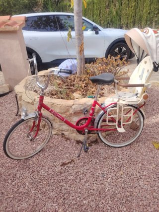 Bicicleta BH con silleta para bebé