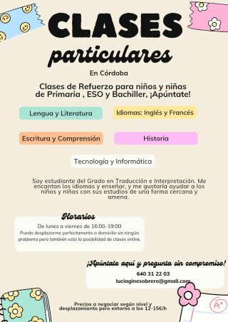 CLASES PARTICULARES
