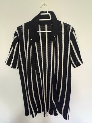 Camisa de rayas manga corta