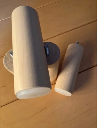 Patas para canape, sofas, etc, con deslizadores.