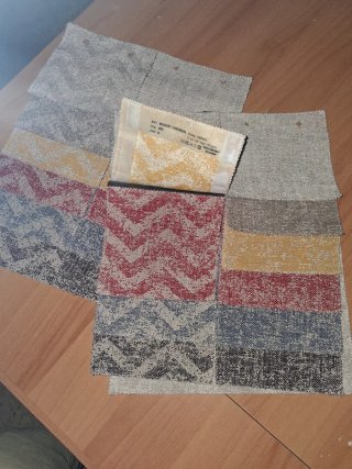 Set di campioncini di tessuti